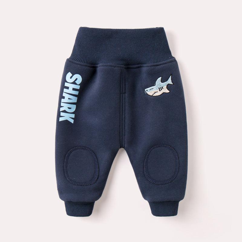 Baby winter plus velvet big PP pants - Almoni Express