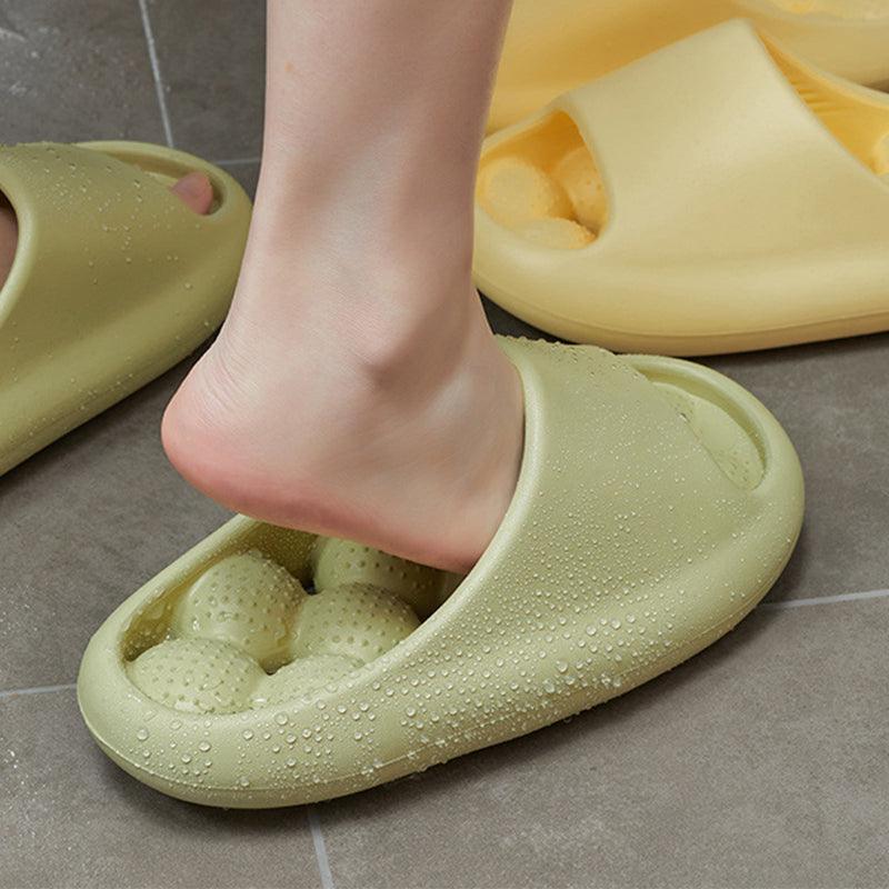 Ball Massage Sole Design Bathroom Slippers Women's House Shoes Indoor Non-Slip Floor Home Slippers Summer - AL MONI EXPRESS