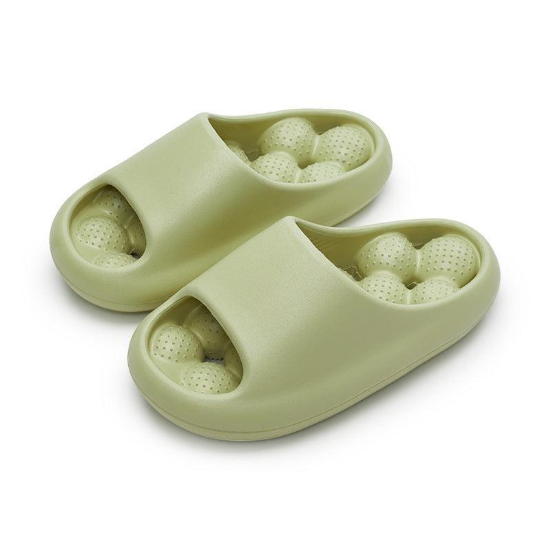 Ball Massage Sole Design Bathroom Slippers Women's House Shoes Indoor Non-Slip Floor Home Slippers Summer - AL MONI EXPRESS