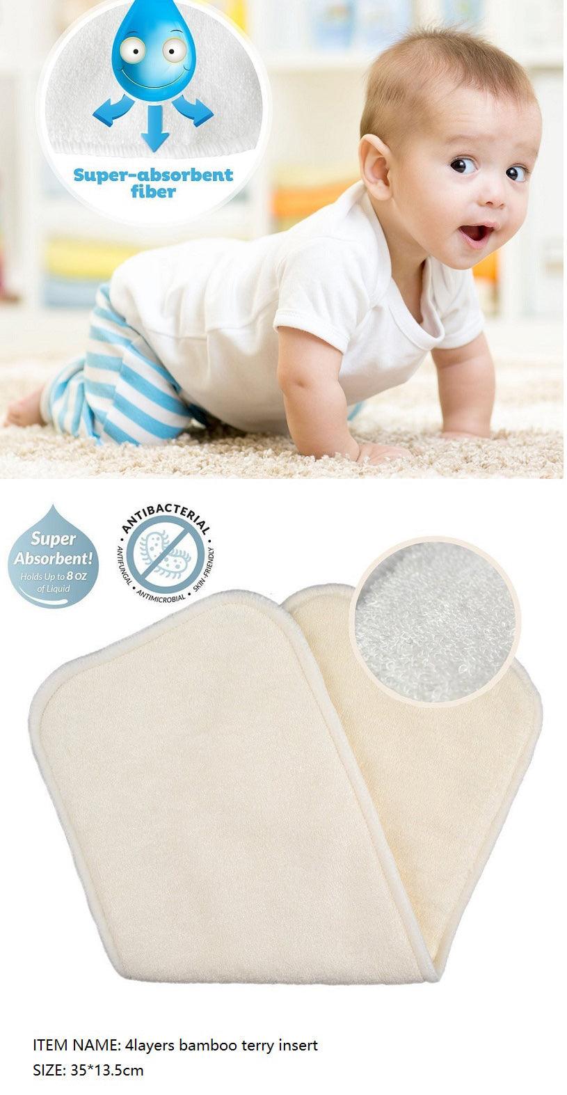 Bamboo Fiber Changing Mat Baby Diaper Diaper Insert Pad - Almoni Express