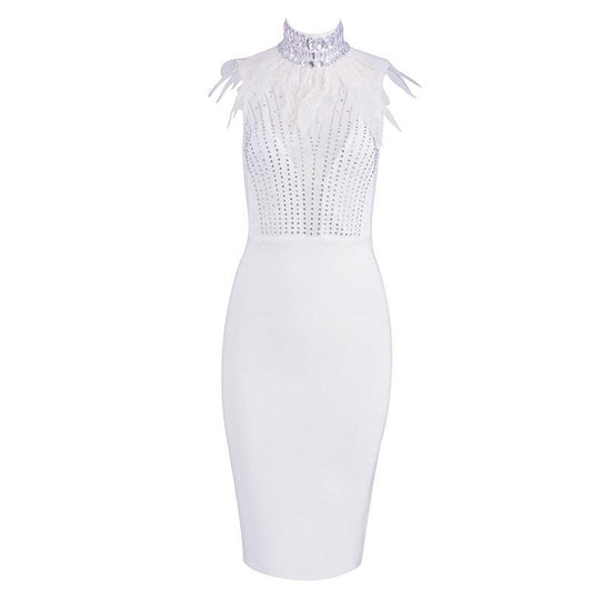 Bandage beads evening dress - Almoni Express