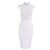 Bandage beads evening dress - Almoni Express