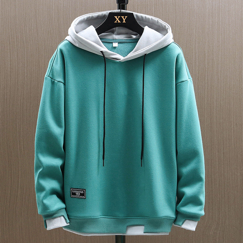 Casual Street Fake Two-piece Casual Sweatshirt Jacket Men