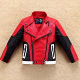 Boy's Thickened Leather Jacket Is Handsome