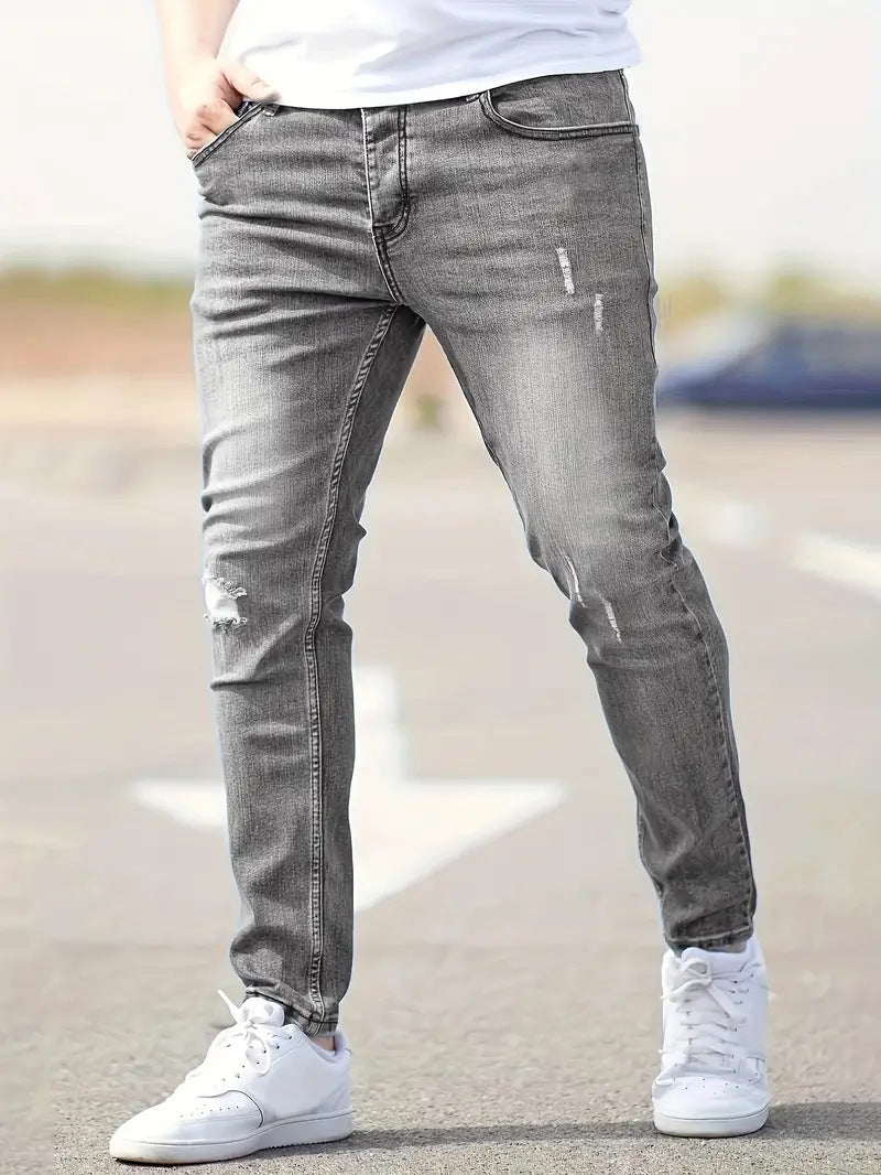 American-style Slim-fit Stretch Jeans