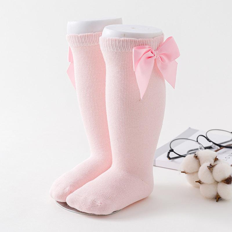 Big Bow Dress Girls Student Princess Socks Loose Mouth - Almoni Express