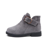 Big kids suede leather boots - Almoni Express