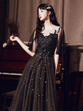 Black Annual French Dinner Dresses - Almoni Express