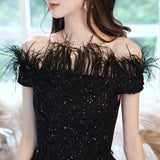 Black evening dress - Almoni Express