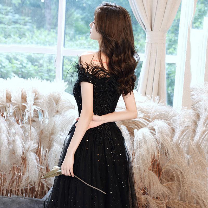 Black evening dress - Almoni Express