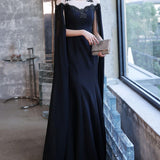 Black Evening Dress For Women With A High-end Feel - Almoni Express