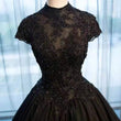 Black Lace High Neck Tutu Skirt Costume - Almoni Express