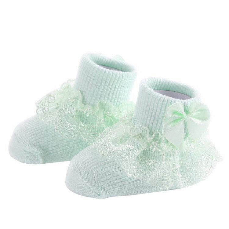 BOW LACE baby socks - Almoni Express