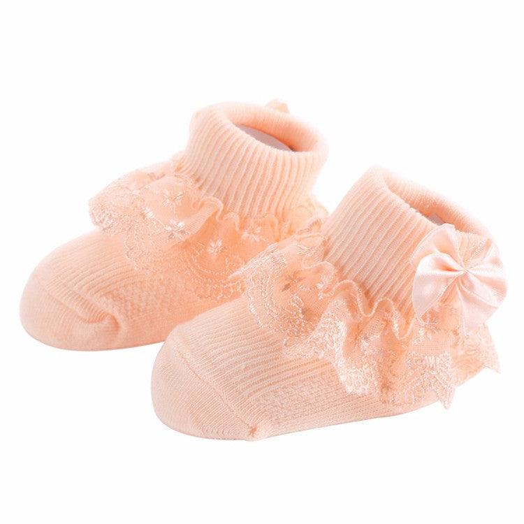 BOW LACE baby socks - Almoni Express