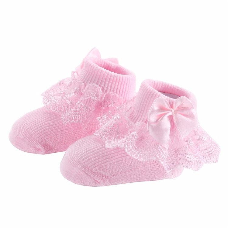 BOW LACE baby socks - Almoni Express