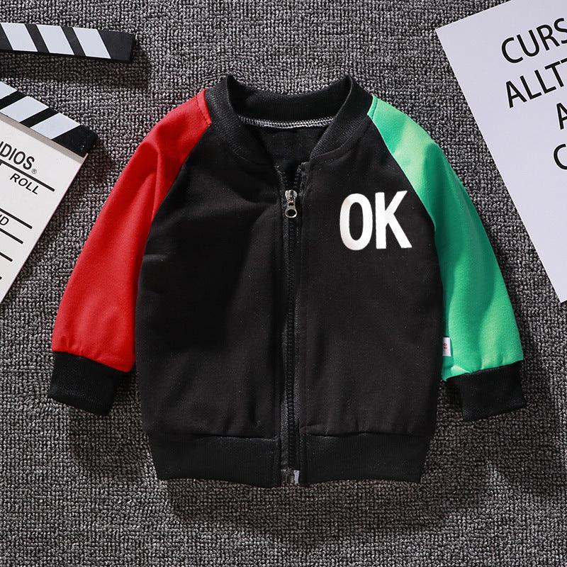 Boys And Girls Jackets Korean Baseball Uniforms Children's Babies Casual Western Style - Almoni Express