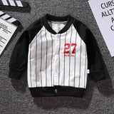 Boys And Girls Jackets Korean Baseball Uniforms Children's Babies Casual Western Style - Almoni Express