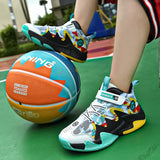 Boys' Basketball Mesh Breathable And Wear-resistant Shoes - Almoni Express