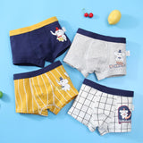 Boys Cartoon Cotton Boxer Shorts Suit - Almoni Express