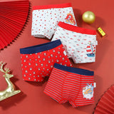 Boys Cartoon Cotton Boxer Shorts Suit - Almoni Express