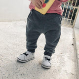 boys casual pants autumn loaded Korean children's casual sweatpants baby cartoon loose trousers - Almoni Express