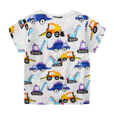 Boys Cute Print Cotton Knit T-Shirt - Almoni Express