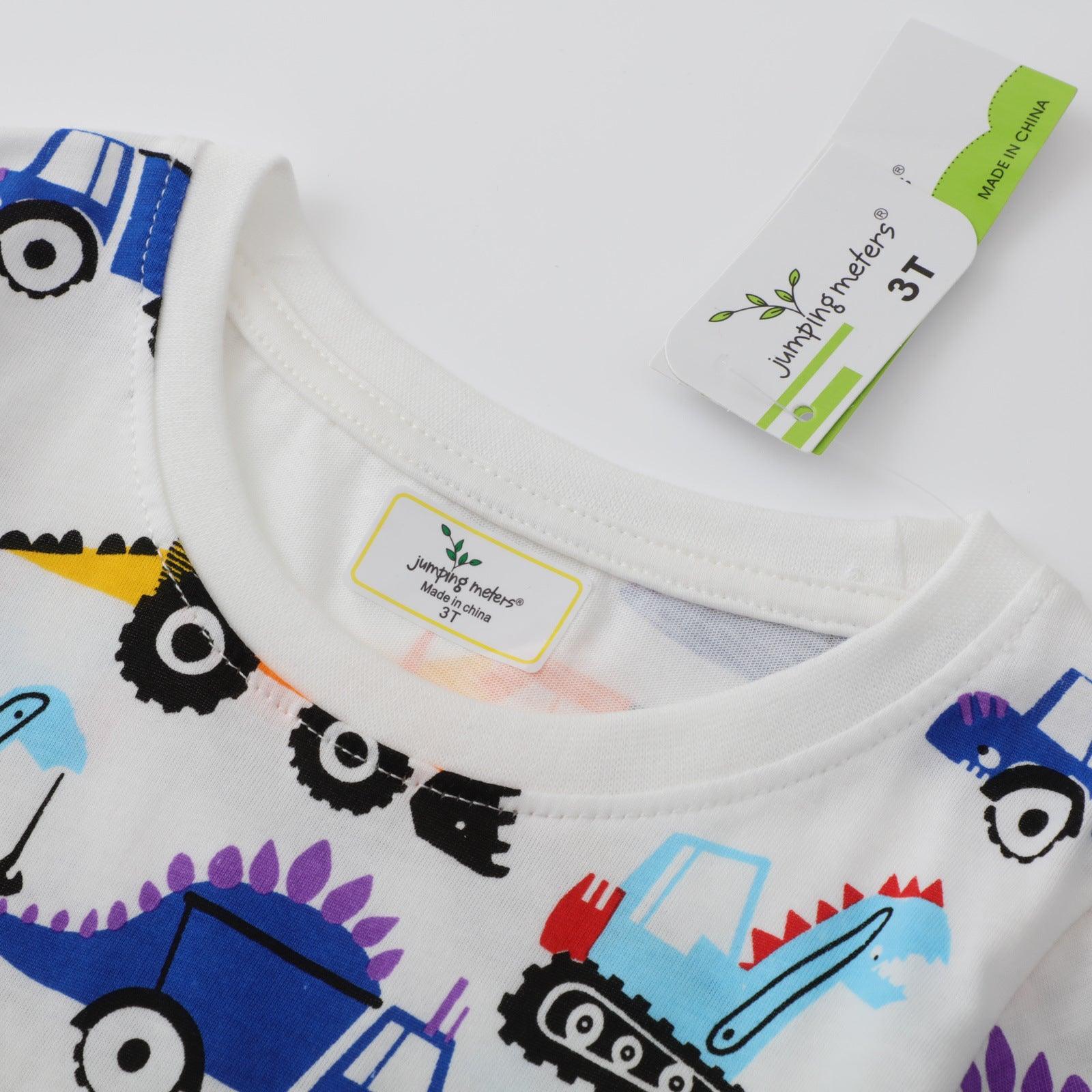 Boys Cute Print Cotton Knit T-Shirt - Almoni Express