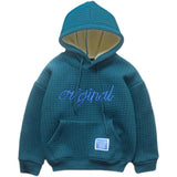 Boys' Plus Fleece Hoodie Cuhk Children's Embroidered Whole Velvet - Almoni Express