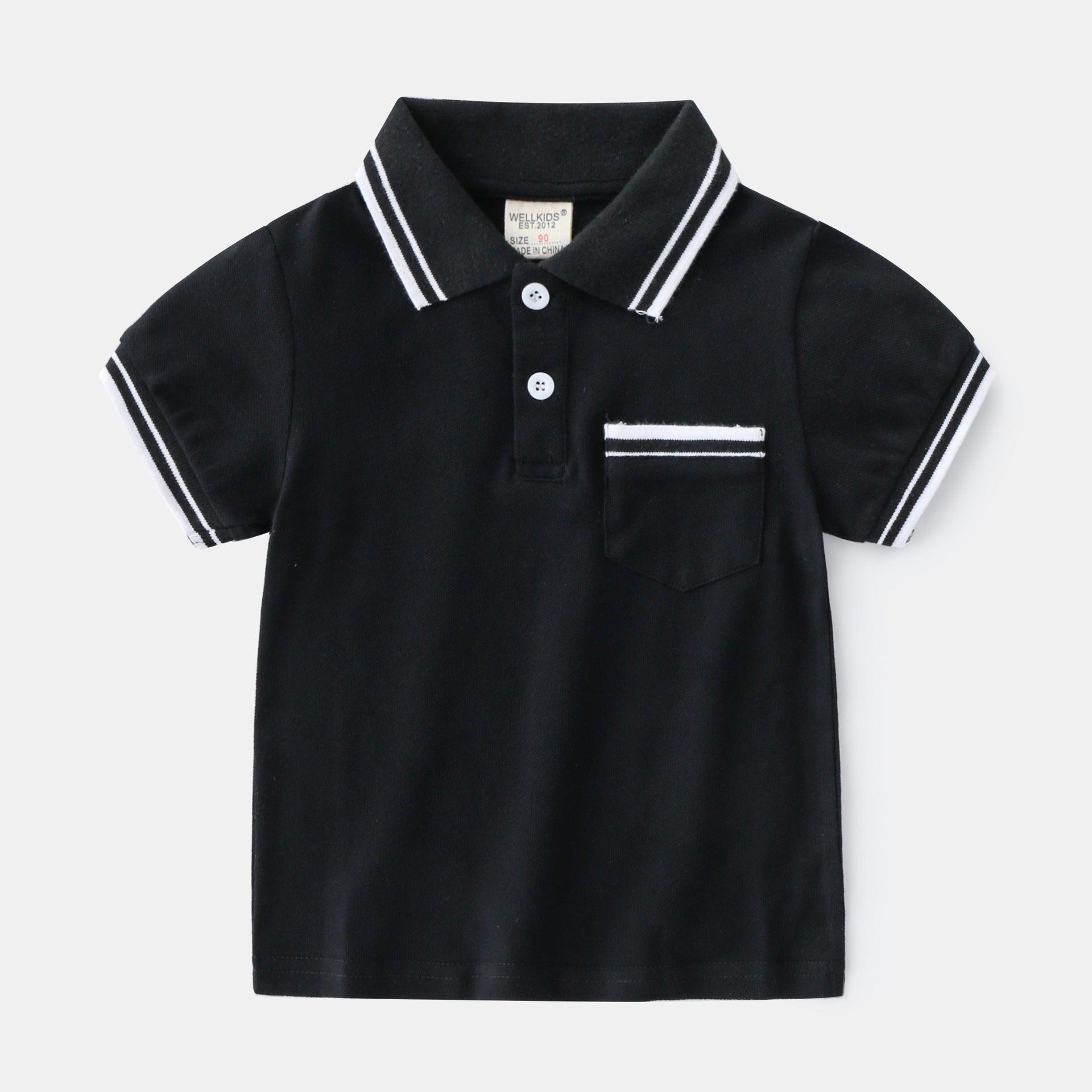 Boys' T-Shirt Summer Polo Shirt - Almoni Express