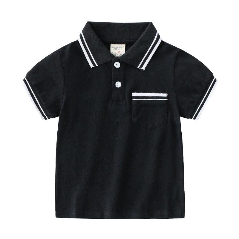 Boys' T-Shirt Summer Polo Shirt - Almoni Express