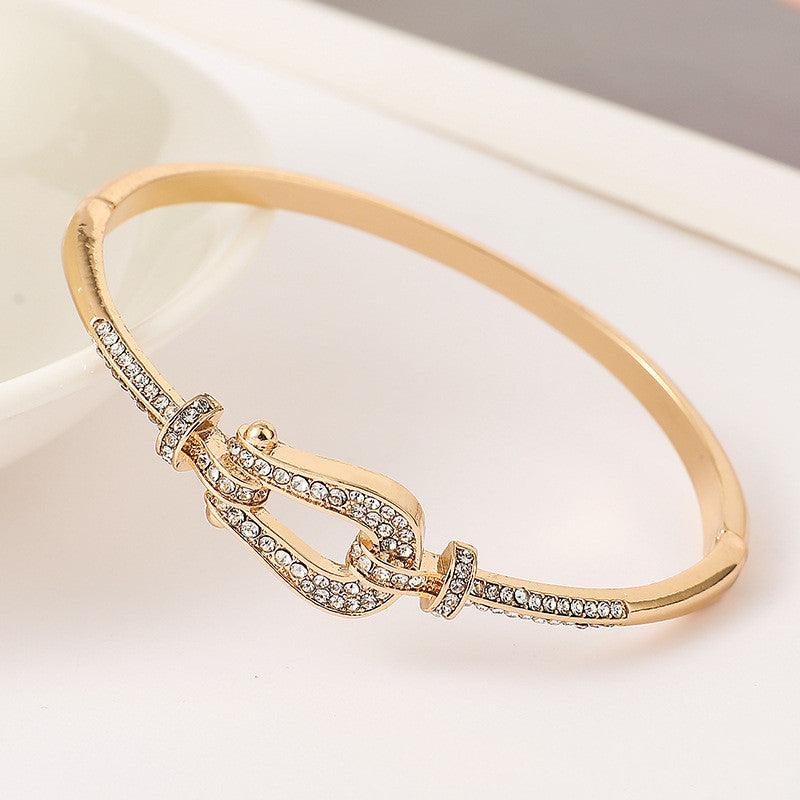 Bracelet Gang Drill Diamond Gold Plated - AL MONI EXPRESS