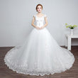 Bride wedding wedding Korean fashion Princess trailing wedding dress new lace strap wedding dress - Almoni Express