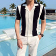 British Men's Slim Fashion Knitted Polo Shirt - AL MONI EXPRESS