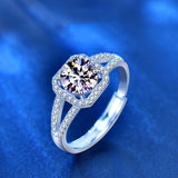 Women's 925 Silver 1 Carat Moissanite Ring