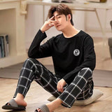 Men's Pajamas, Long Sleeved Spring And Autumn Home Wear