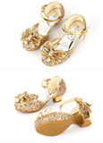 Children's Shoes Female Princess Crystal Shoes Soft Sole Show