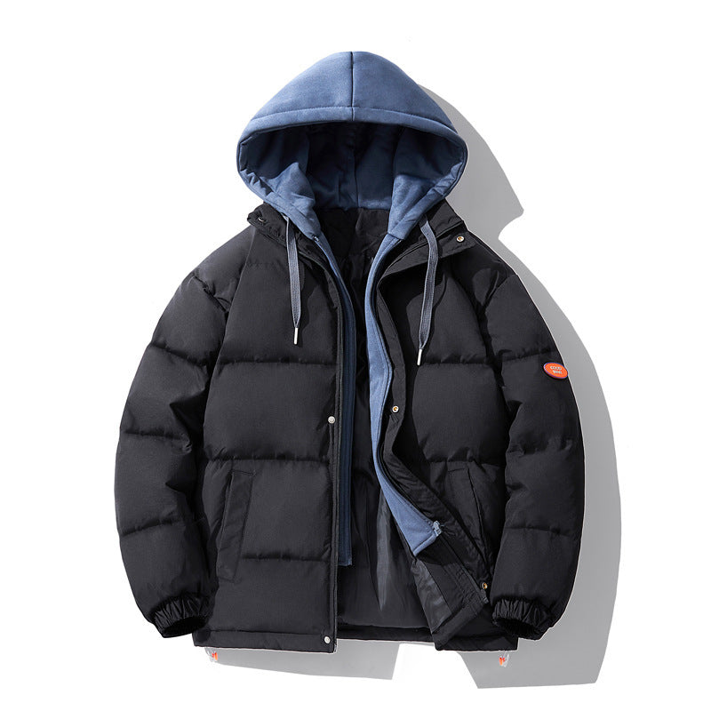 Men's Cotton-padded Hooded Thickened Sports Jacket