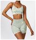 Light Grayish Green Bra Shorts