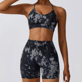 Camouflage Printing Seamless Yoga Suit Quick-drying High Waist Running Workout Clothes - AL MONI EXPRESS