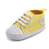 Canvas Classic Sports Sneakers Baby Boys Girls First Walkers Shoes Infant Toddler Soft Sole Anti-slip Baby Shoes - Almoni Express