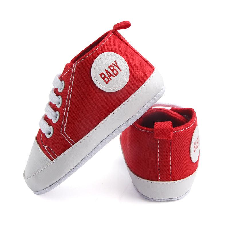 Canvas Classic Sports Sneakers Baby Boys Girls First Walkers Shoes Infant Toddler Soft Sole Anti-slip Baby Shoes - Almoni Express