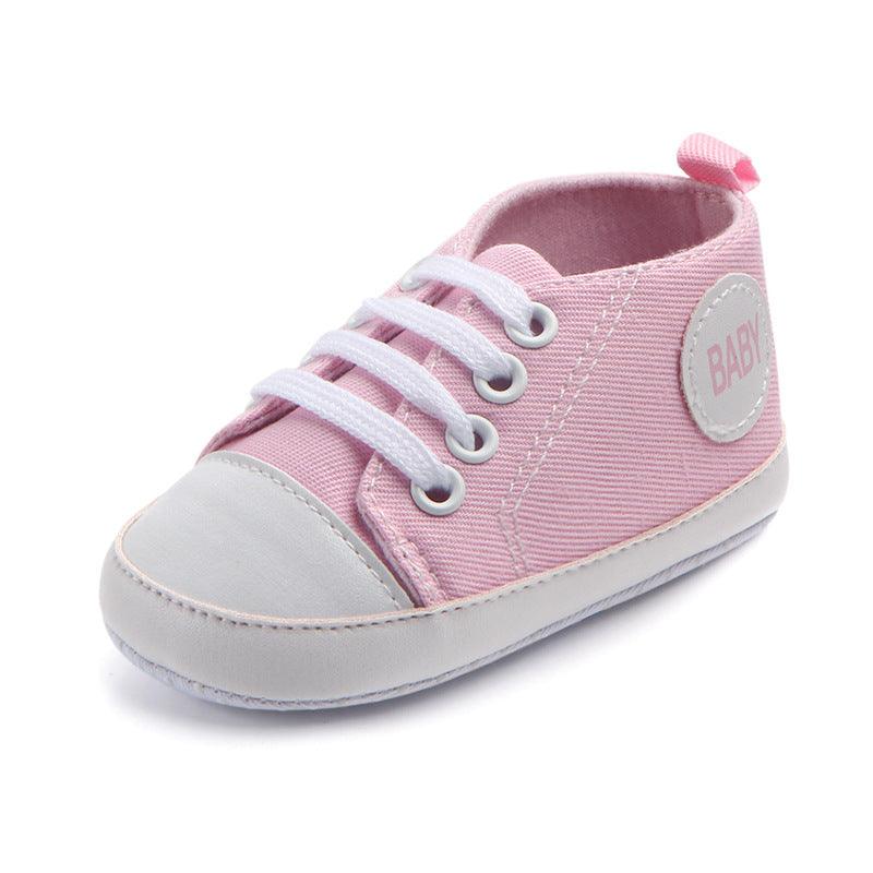 Canvas Classic Sports Sneakers Baby Boys Girls First Walkers Shoes Infant Toddler Soft Sole Anti-slip Baby Shoes - Almoni Express