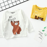 Cartoon children's long sleeve t-shirt bottoming shirt - Almoni Express