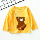 Cartoon children's long sleeve t-shirt bottoming shirt - Almoni Express