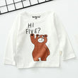 Cartoon children's long sleeve t-shirt bottoming shirt - Almoni Express