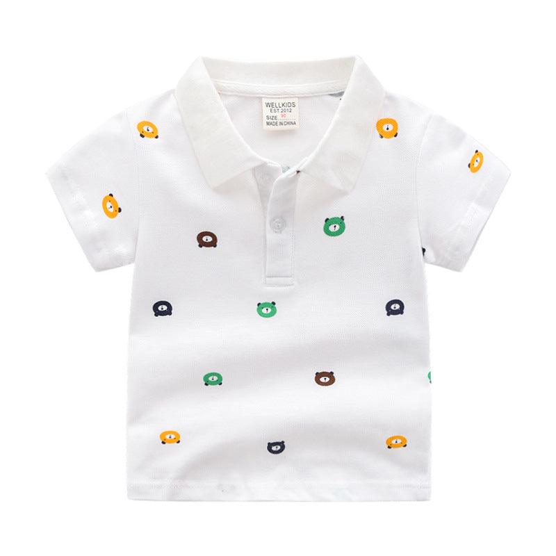 Cartoon Children's Shirt Short Sleeve POLO Shirt - Almoni Express