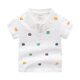 Cartoon Children's Shirt Short Sleeve POLO Shirt - Almoni Express