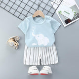 Cartoon children short sleeve suit - Almoni Express