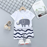 Cartoon children short sleeve suit - Almoni Express