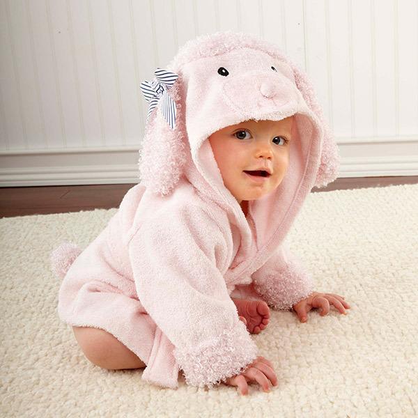 Cartoon Cute Animal Modeling Baby Bath Towels Baby Bathrobes Cotton Children's Bathrobes Baby Hooded - Almoni Express